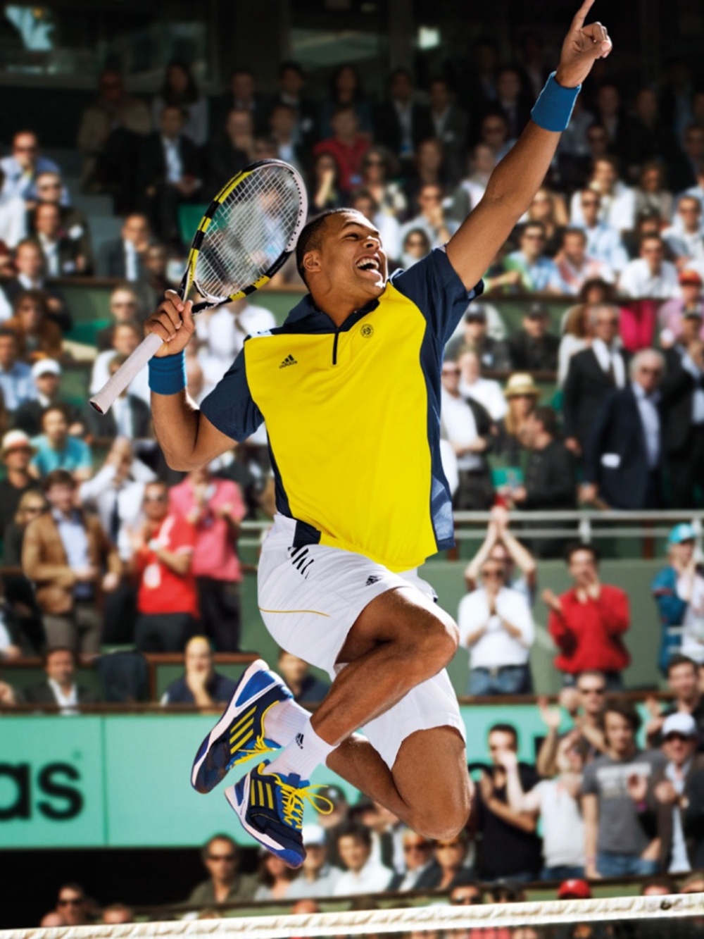 Adidas Roland Garros 2013 Tsonga Polo RARE